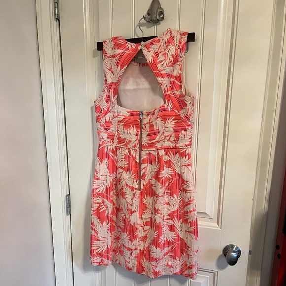 J Crew Jacquard palm print dress with amazing back - Picture 8 of 9